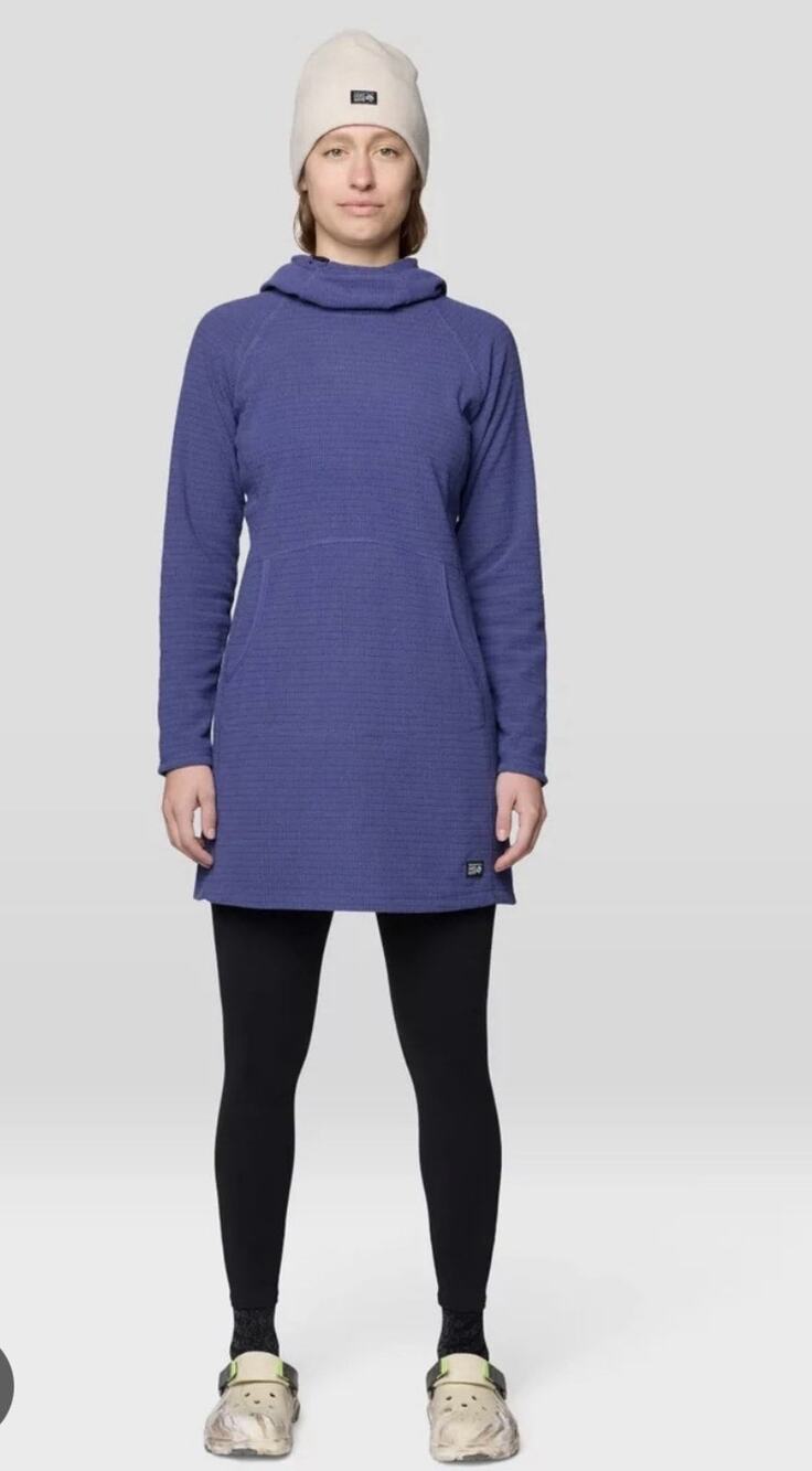 Mountain Hardware Micro Grid Hoodie Women’s Purple Dress XS Gorpcore Hiking